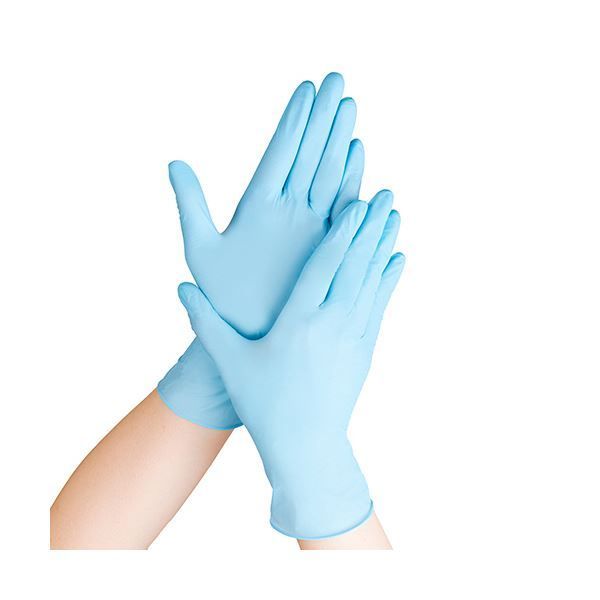 まとめ アマノ マーベルグローブ高品質ニトリル手袋 ブルー L AM CF 020 1箱