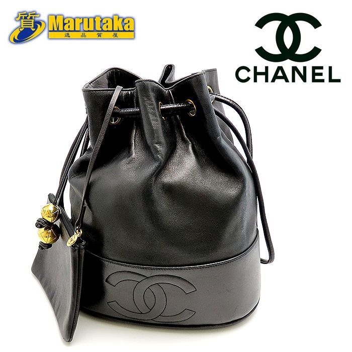 CHANEL ボールチャームショルダーバック ラムスキン ココマーク