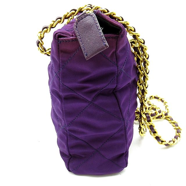 プラダ チェーンショルダーバッグ B2384 ナイロン/レザー