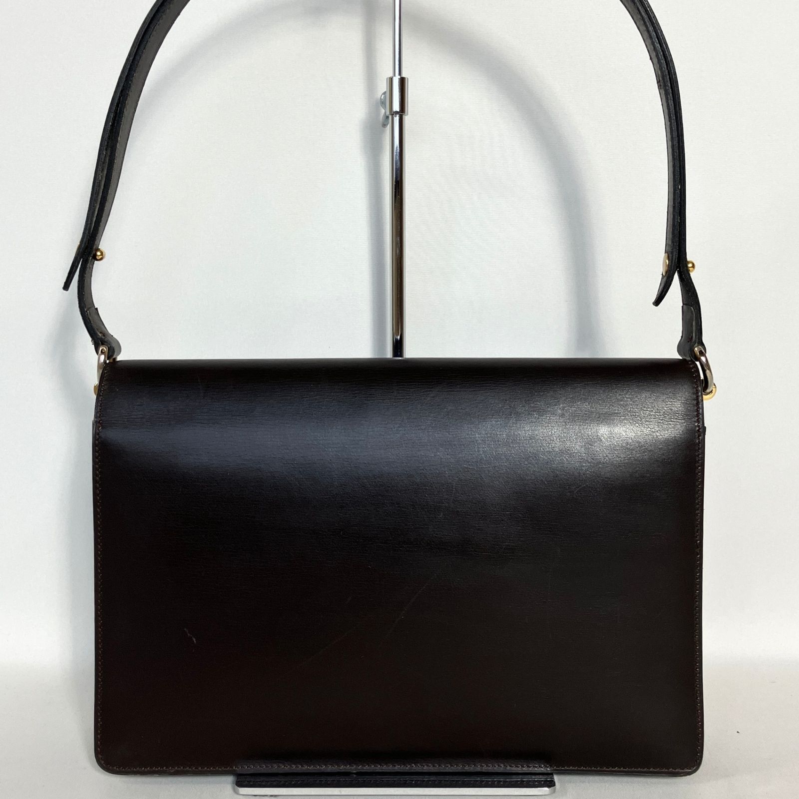 2409-150｜美品｜ディオール 2WAYバッグ ダークブラウン ロゴ金具 