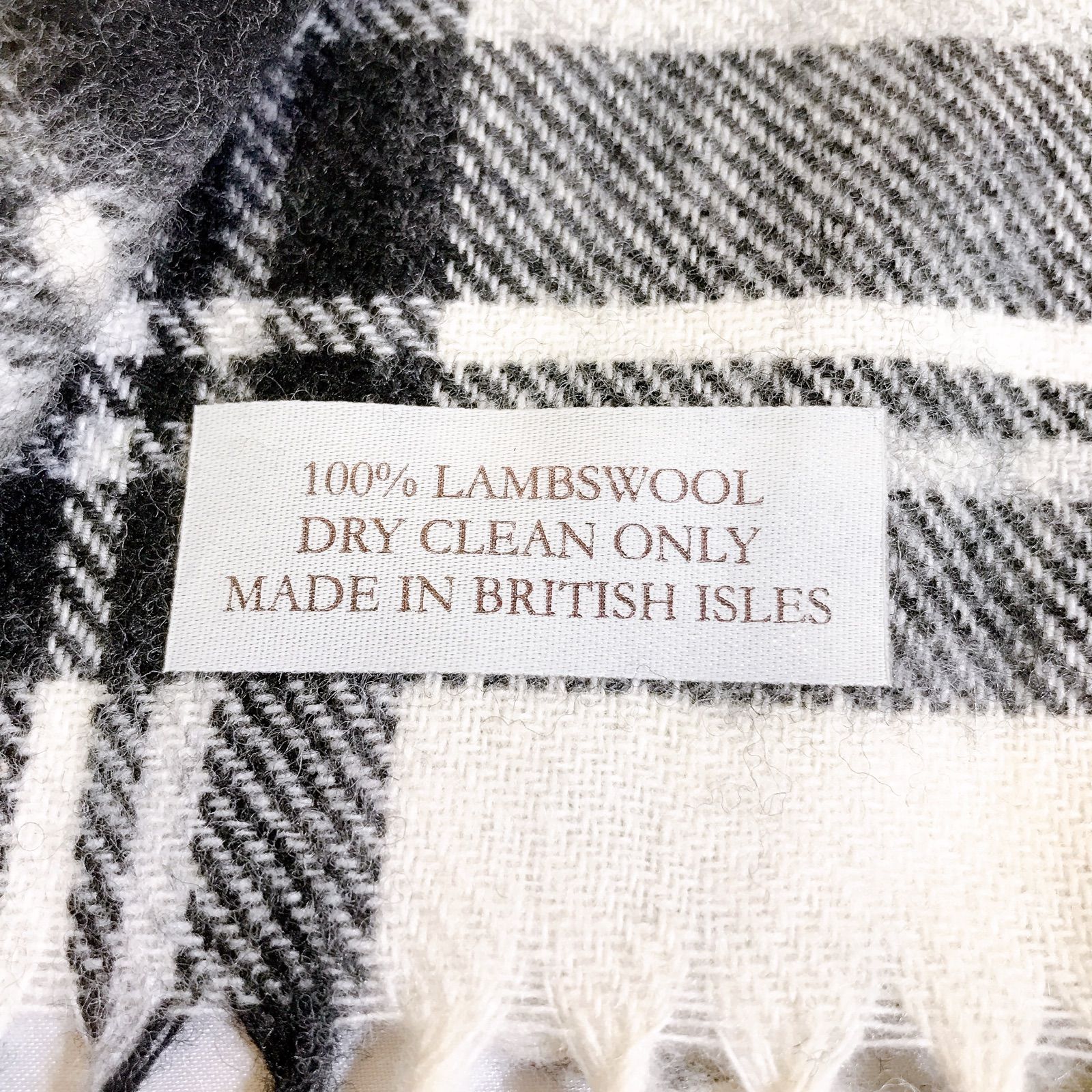 美品】MOON Quality British Cloth 大判 マフラー チェック メンズ