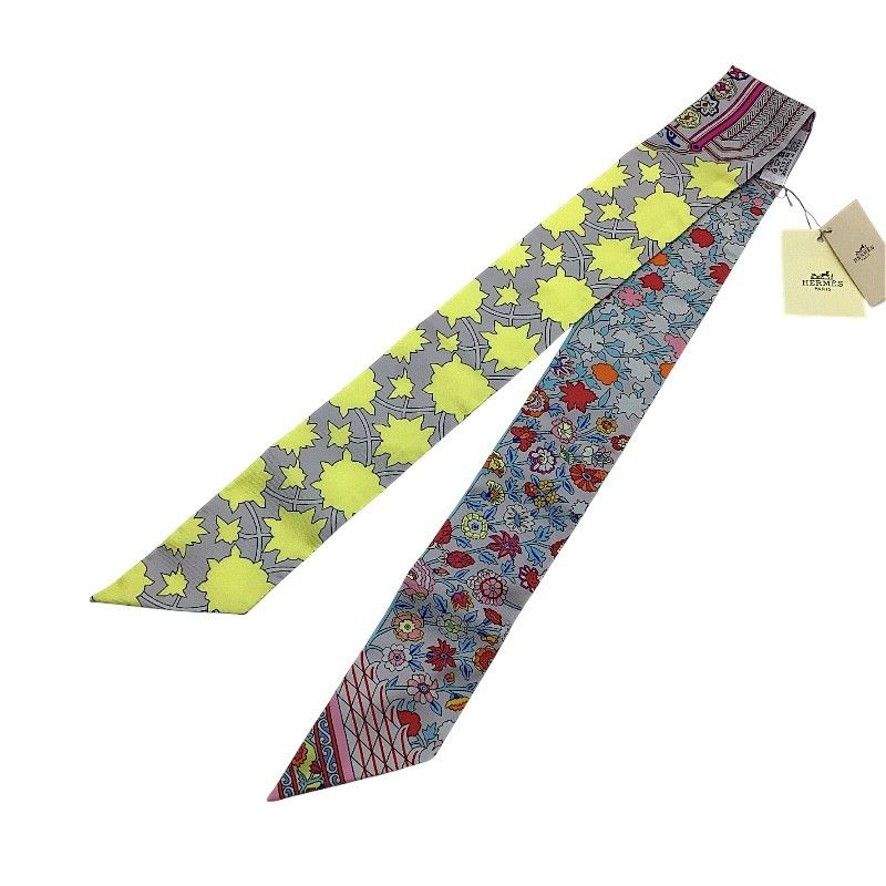 エルメス ツイリー シルク スカーフ TAPIS PERSANS タグあり HERMES エルメス ツイリー シルク スカーフ TAPIS PERSANS タグ