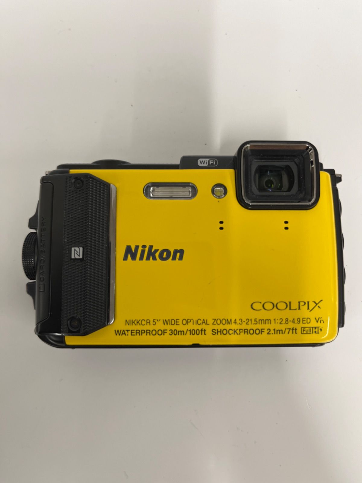 良品】Nikon デジタルカメラ COOLPIX AW130 イエロー 動作確認済み 