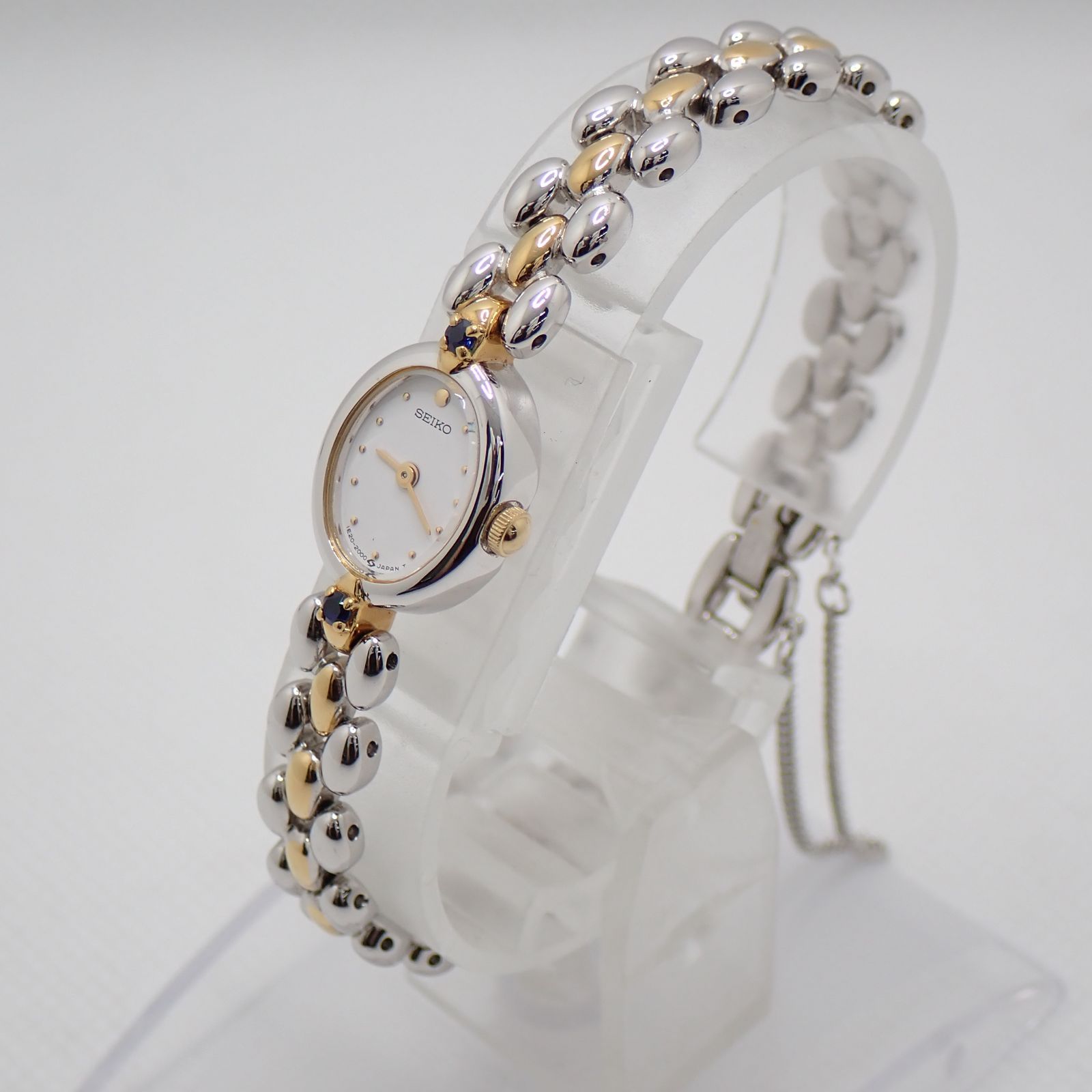 送料無料 SEIKO セイコー 1E20-6160 腕時計 ゴールド×シルバー 16mm