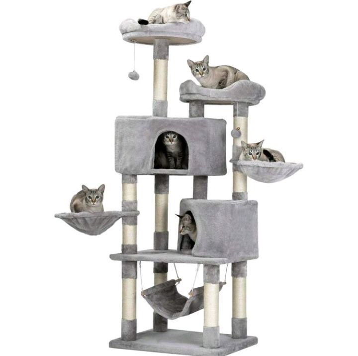キャットタワー 多機能 豪華な猫タワー おしゃれ 多頭飼い 人気 cattower 057B