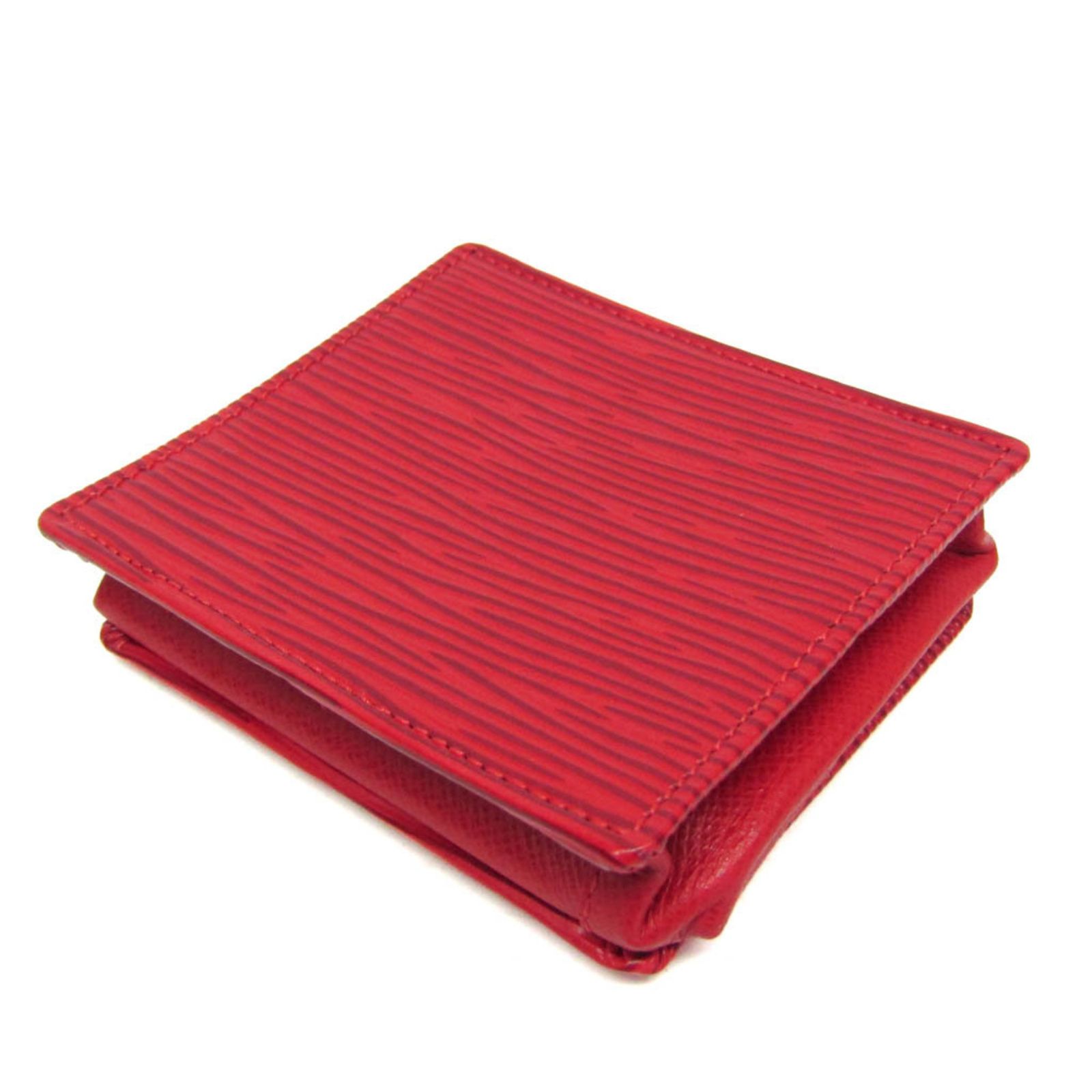 LOUIS VUITTON / ポルト・モネ・ボワット_エピ_RED/レザー/RED/レディース LOUIS VUITTON◇ポルト・モネ・ボワット_エピ_RED/レザー/RED