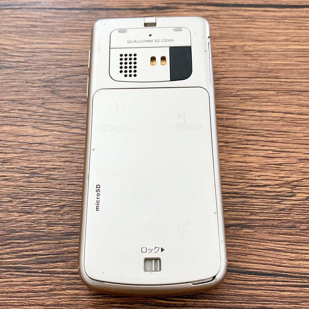 au かんたんケータイ K010 携帯電話 ガラケー ゴールド 初期化済み