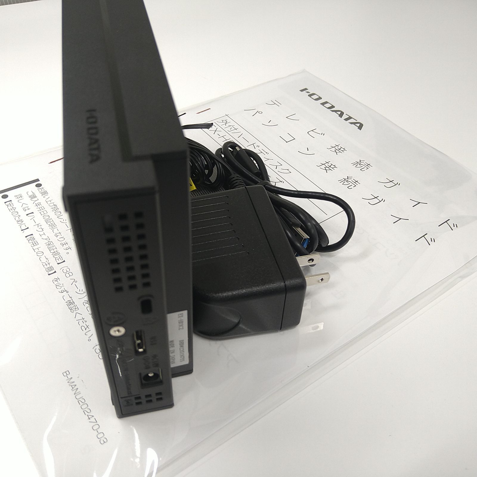 I-O DATA 外付けHDD ハードディスク 3TB TV録画 電源内蔵 ファン
