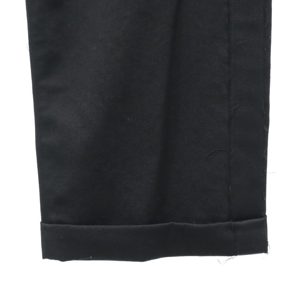 ヨウジヤマモト ストレートパンツ 黒 ヨウジヤマモト ウール ストレートパンツ 2 ブラック系 Yohji