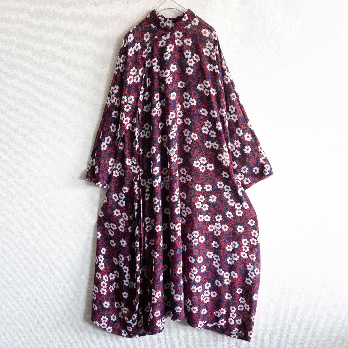 極美品】COMME des GARCONS 【 2022SS/花柄 チャイナワンピース