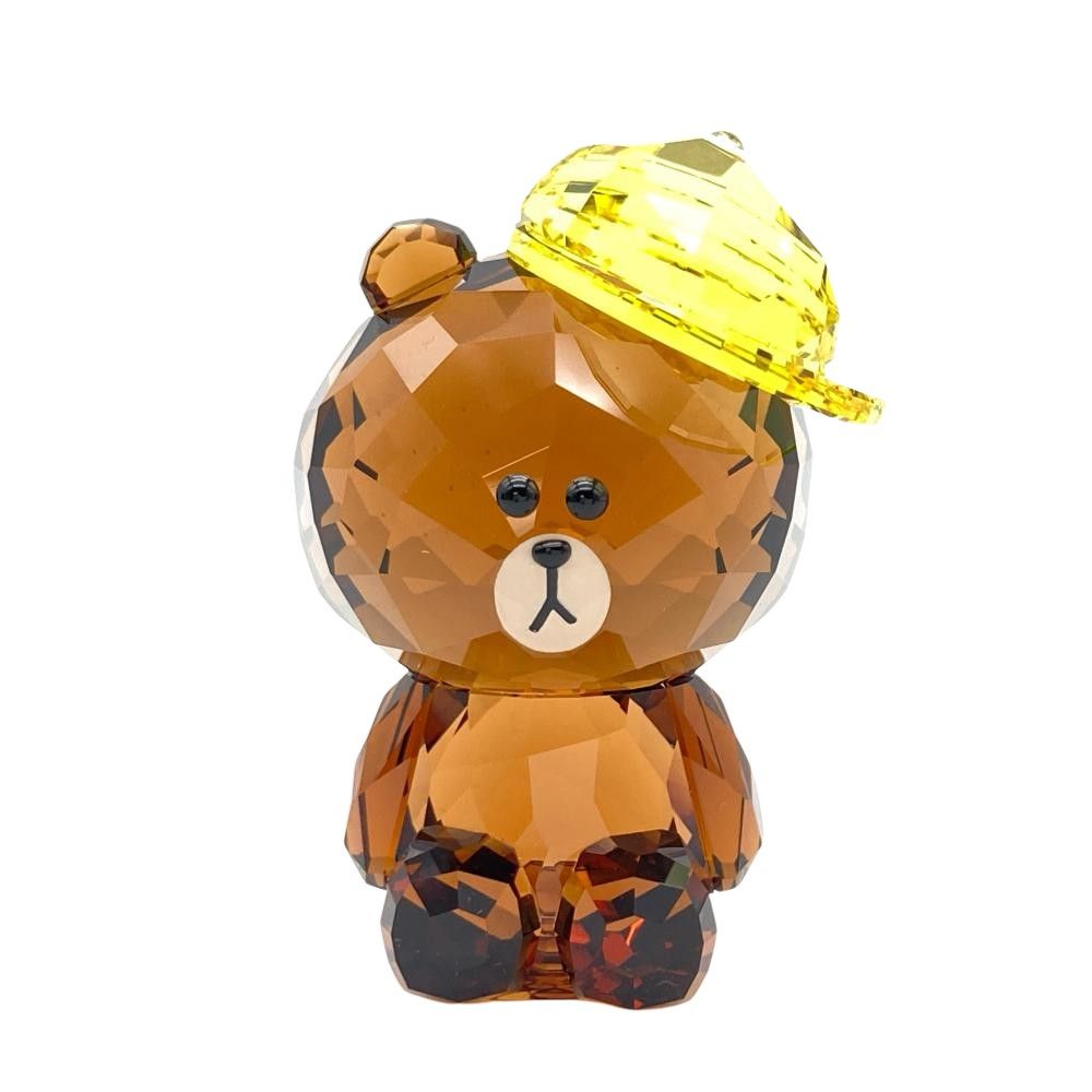 スワロフスキー SWAROVSKI LINEフレンズ ブラウン オブジェ 置物 5492743 クリア