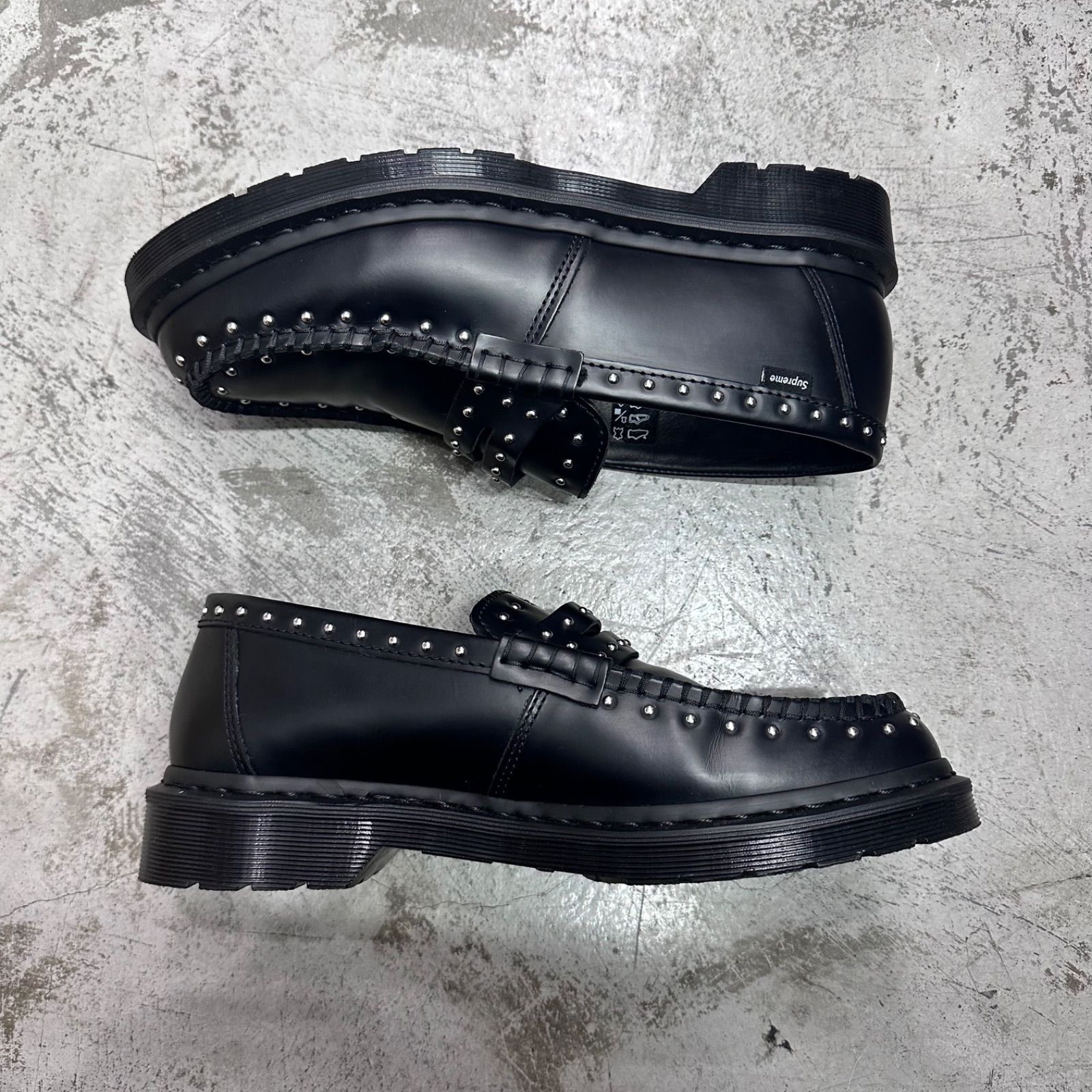 Supreme Dr.Martens 25SS Studded Penton Loafer Black スタッズ