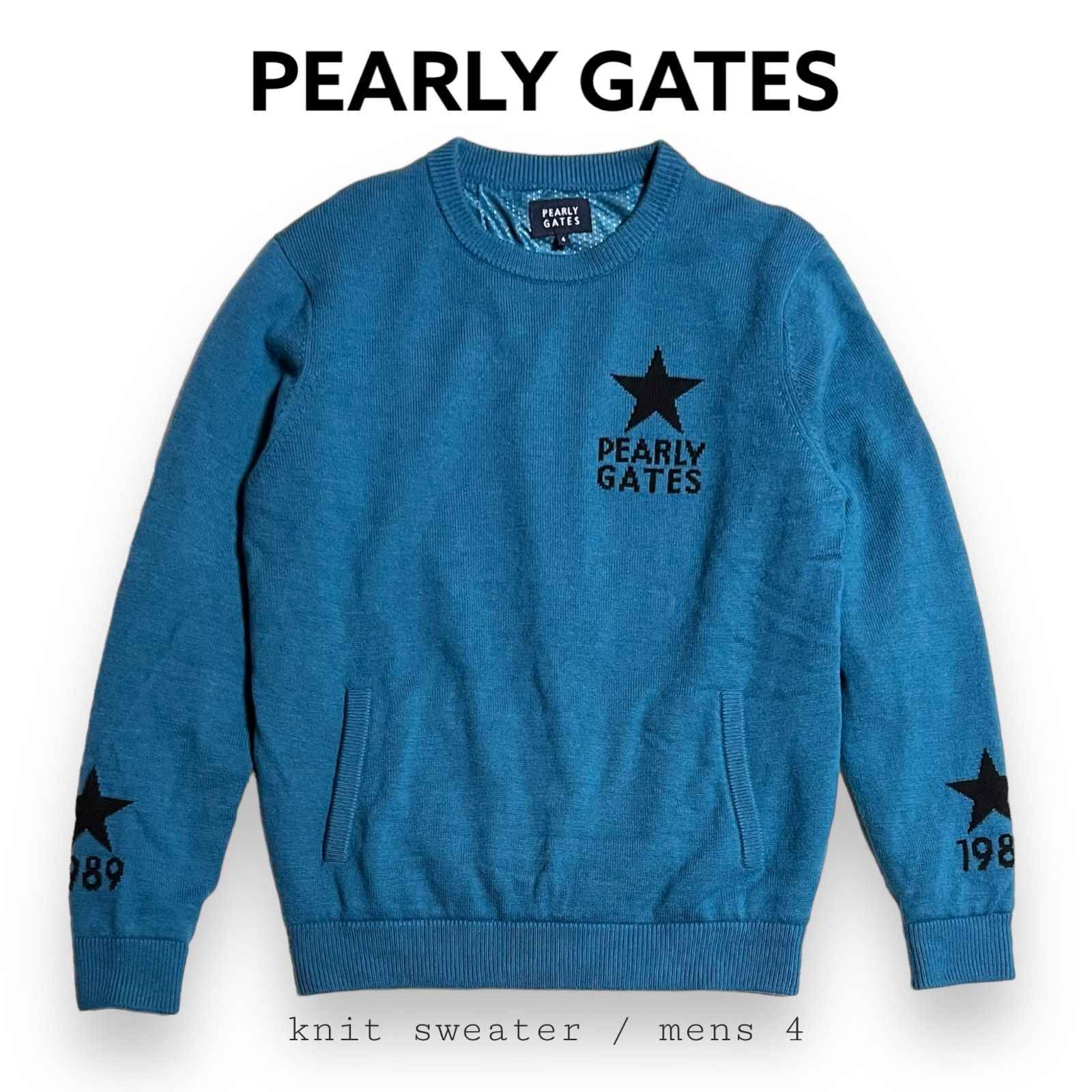 カシミヤ100%PEARLYGATES パーリーゲイツ カシミヤ スニード 4 蓄熱