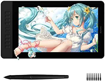 【中古】GAOMON液タブ PD1560 15.6インチ 液晶ペンタブレット 8192筆圧レベル充電ペン IPS フルHD 色域NTSCカバー率72% スタンド付き