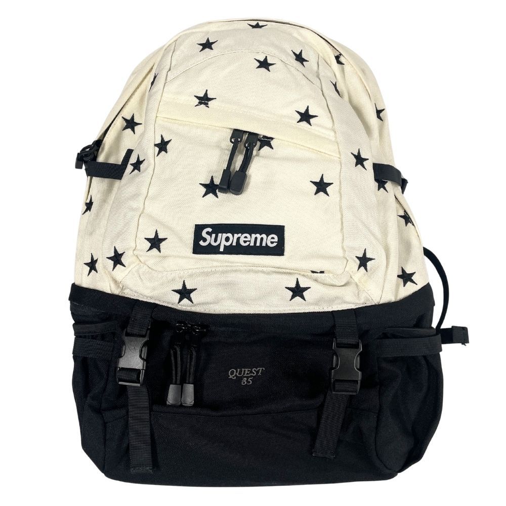 ブランド古着！ Supreme シュプリーム スター柄刺繍バックパック ブラック ブランド古着！ Supreme シュプリーム スター柄刺繍バックパック