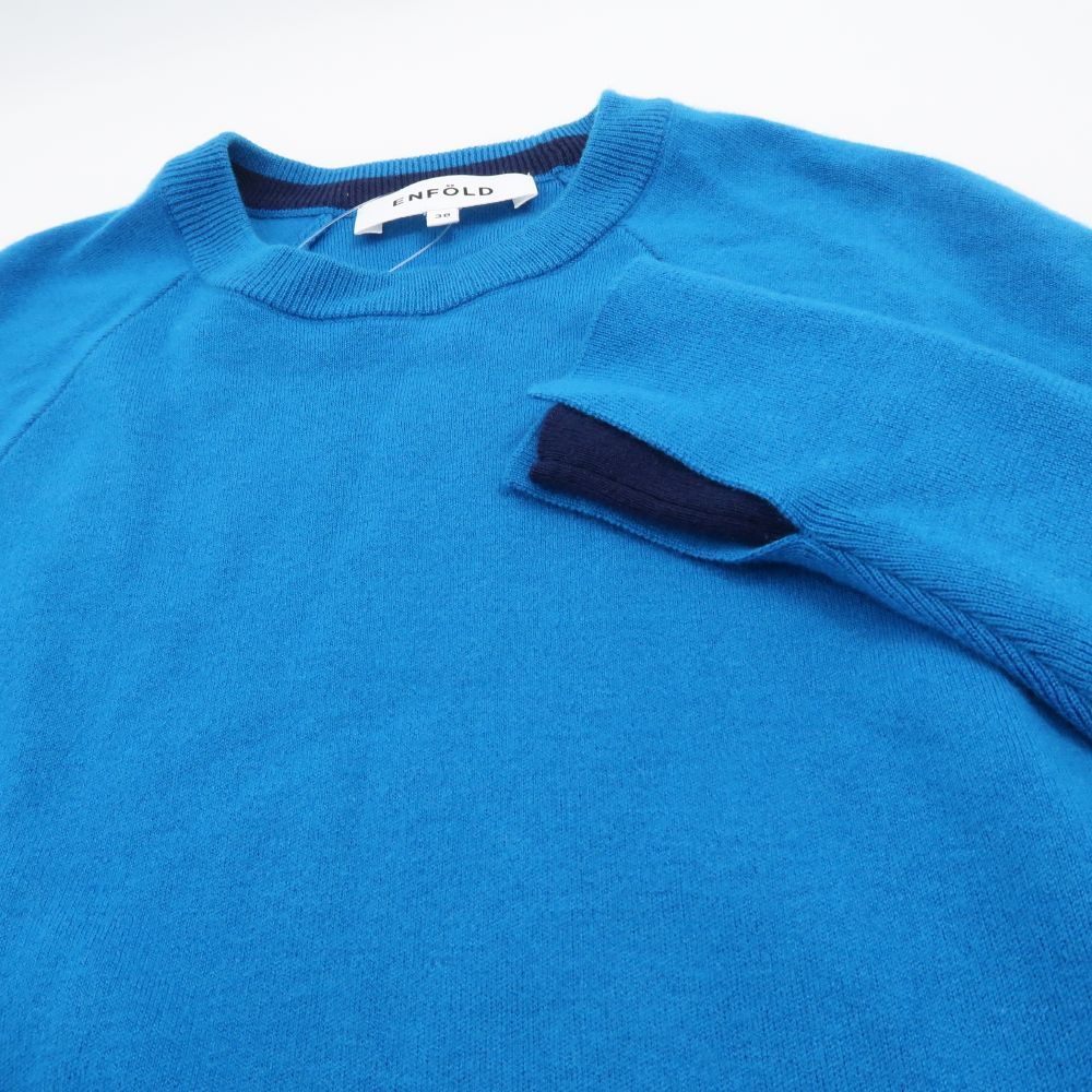 ENFOLD CASH TOUCH レイヤーカフプルオーバーニット ENFOLD