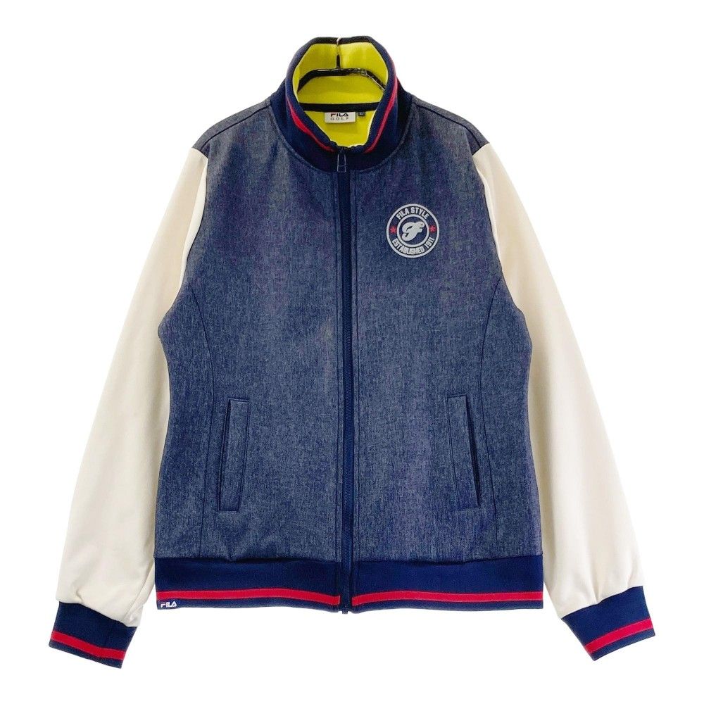サイズ：L FILA GOLF フィラゴルフ  裏起毛 ジップジャケット  ネイビー系 [240101370936] ゴルフウェア レディース ストスト