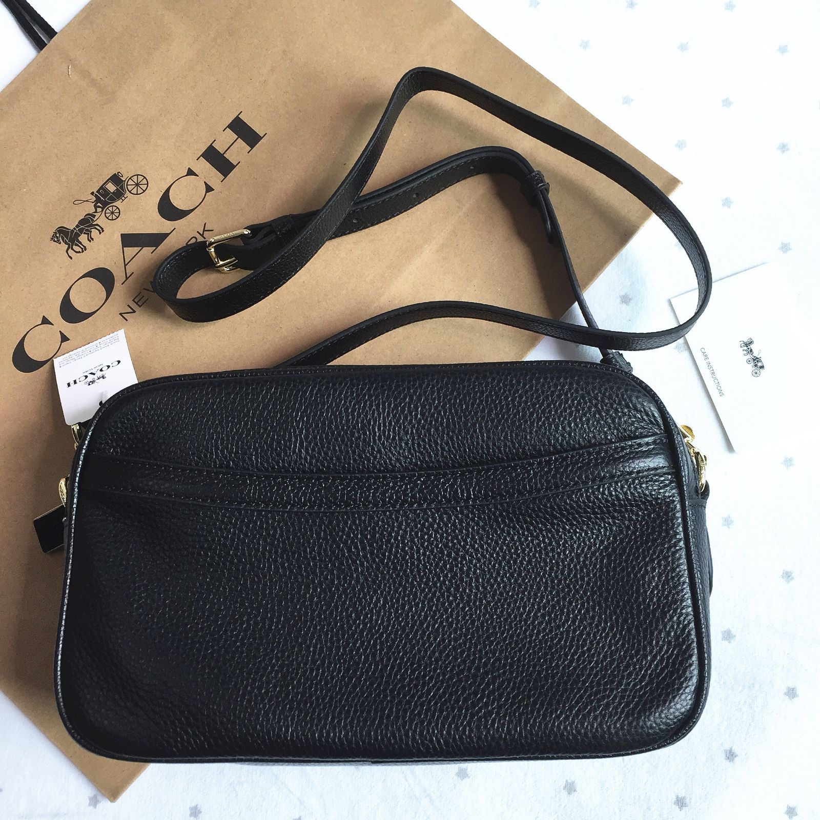 新品 COACH コーチ ショルダーバッグ ダブルジップ ジェス クロス ...