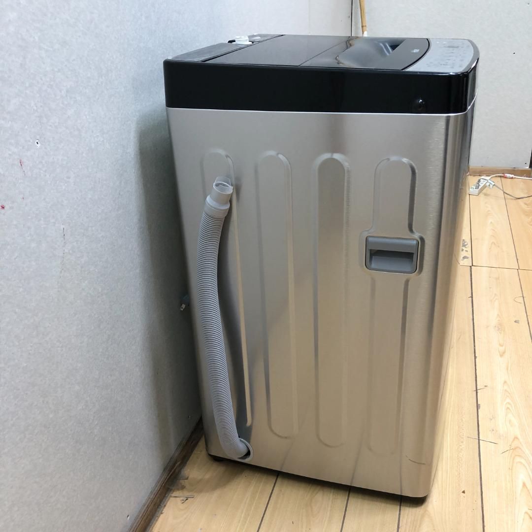 動作確認済み 2024年製 美品 Haier 5.5kg「しわケア脱水」搭載 黒カビ 