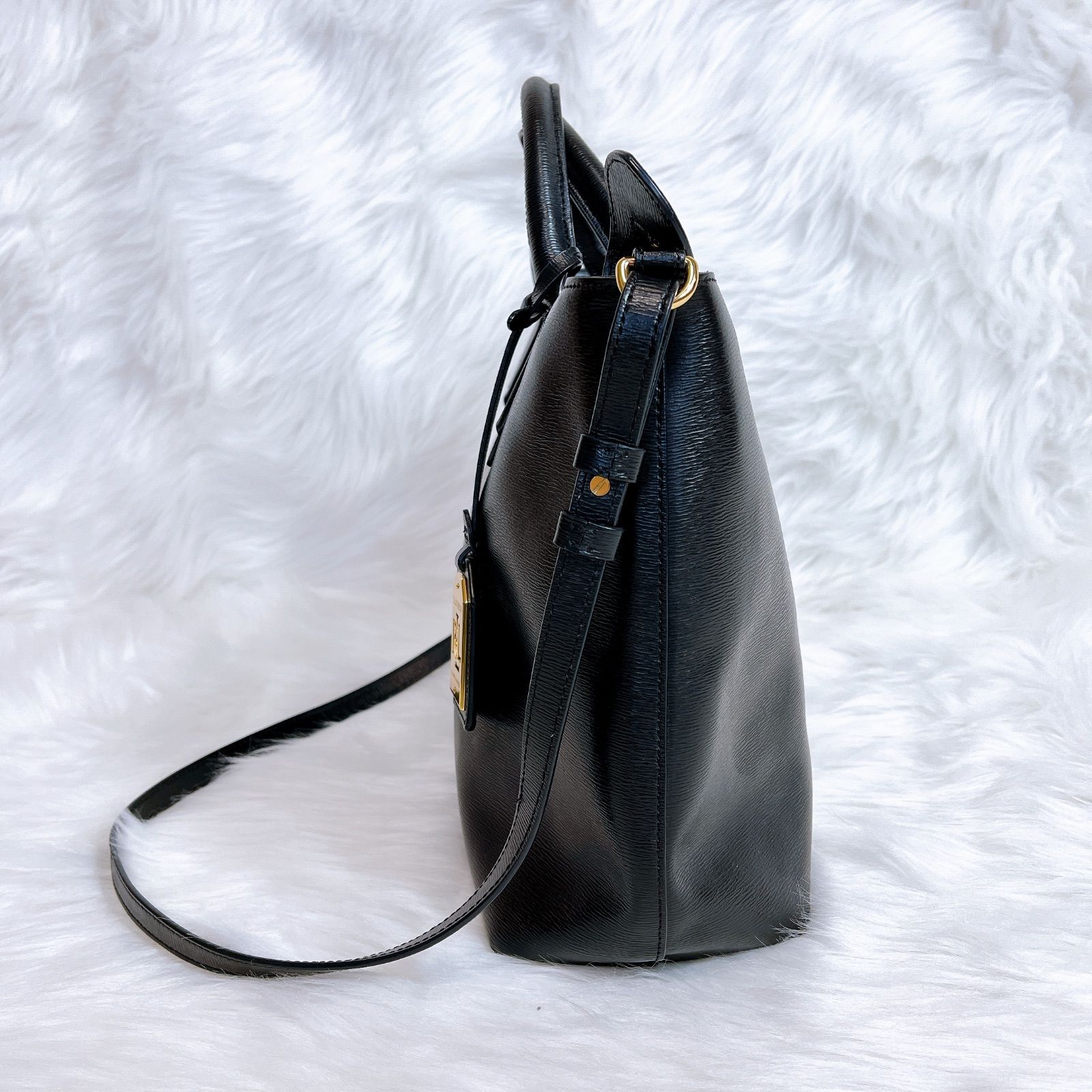 美品 ラルフローレン RLL 2WAY ショルダーバッグ ロゴ レザー - メルカリ