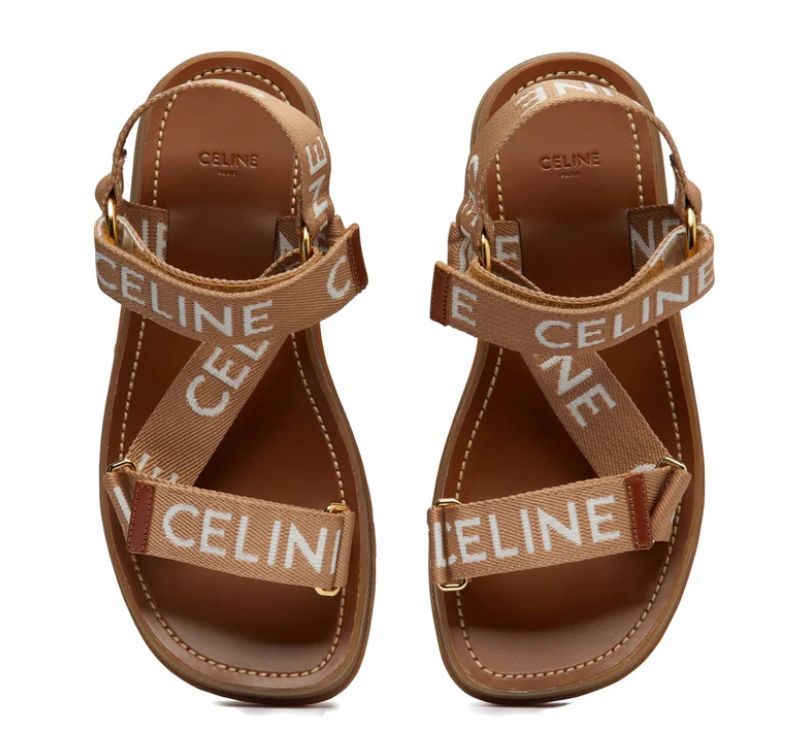 在庫処分商品 CELINE （セリーヌ）レオ ストラッピー サンダル