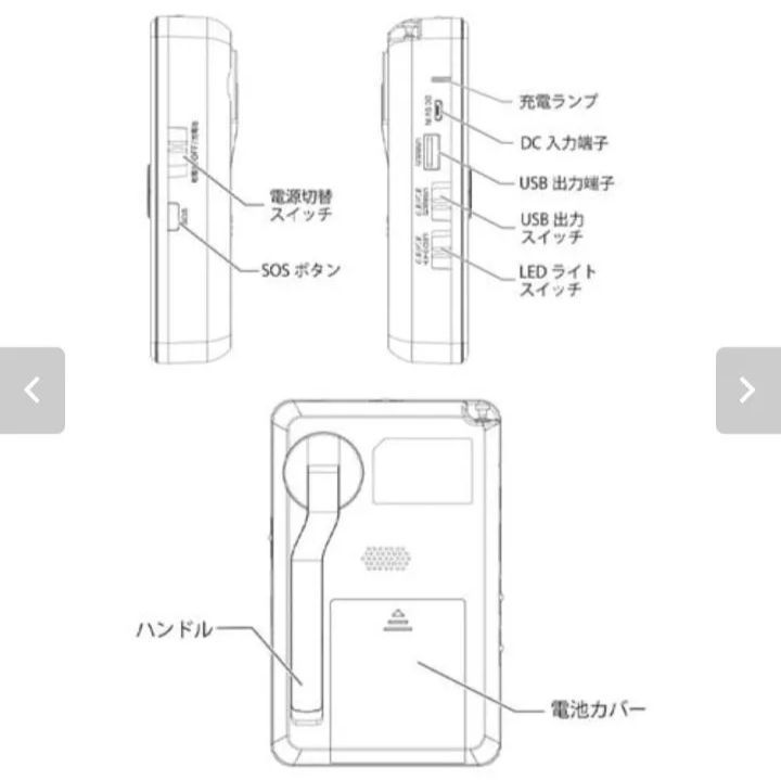 ✳️Sale【匿名配送・新品】 手回し 充電機能付き ポケットラジオ