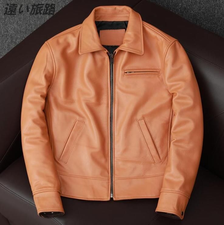 ライダースジャケット レザージャケット 牛革 vintage ヴィンテージ 本革 革ジャン メンズ20304050代 Ｓ～5ＸＬ