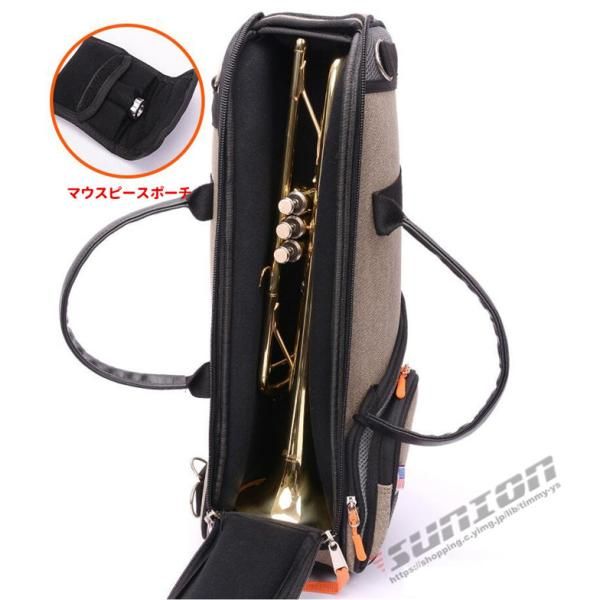トランペットケース 楽器 弦楽器 オックスフォード製 軽量 堅牢