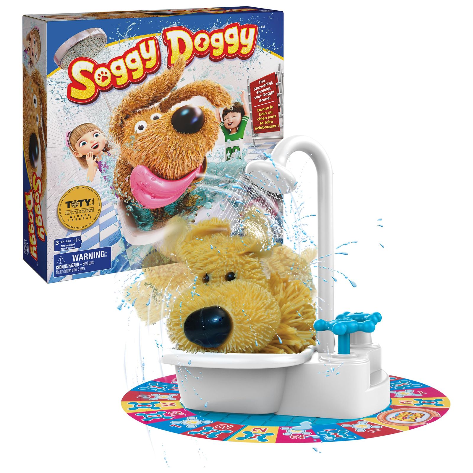 Soggy Doggy The Showering Shaking Wet Dog Award-Winning Kids Game Board Game for Family Night Fun Games for Kids Toys - Games f