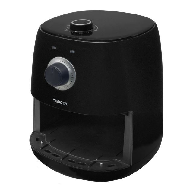 山善 ノンフライヤー 2.2L 電気フライヤー ブラック YAF-C120 B ノンオイル 揚げ物 ダイエット ヘルシー フライヤー グリル ロースト