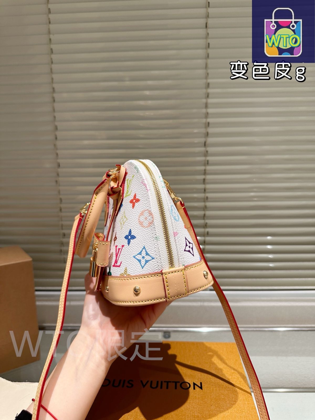 今日特価】LV アルマ BB 村上隆 コラボ シェルバッグ・ルイ