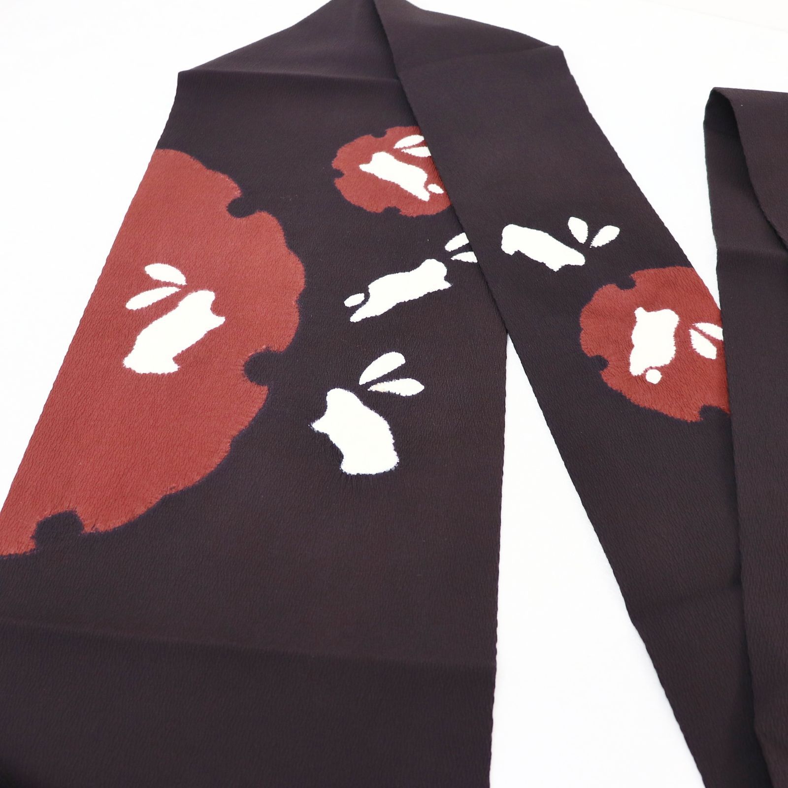 a 1105 .｡. 三日月とうさぎ.｡. SHOPフォローで きクーポン有り 正絹 9寸名古屋帯 破れ雪輪に飛びうさぎ 染め分け