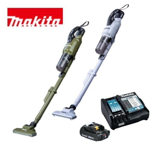 マキタ充電式クリーナ サイクロン 純正バッテリー充電器セット マキタ