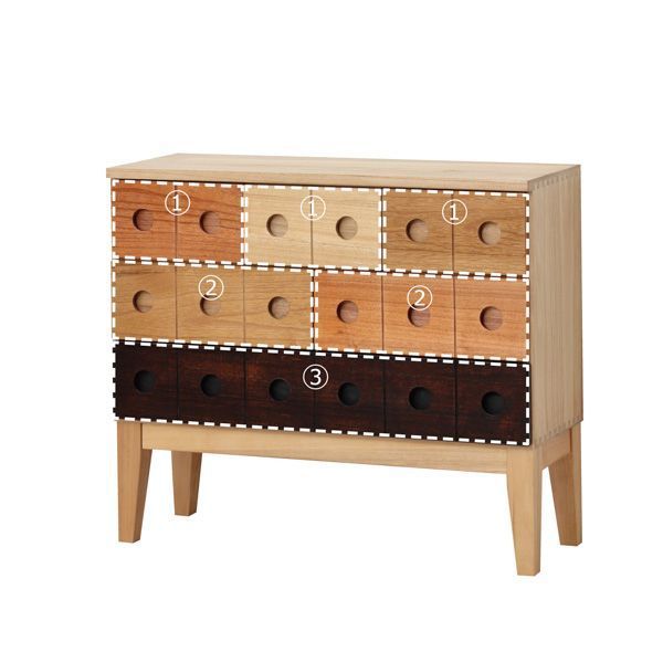 コンビネーションチェスト3×6 組立式