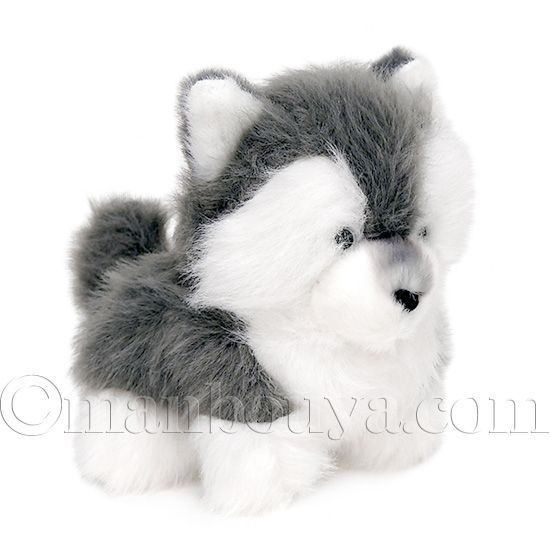 【美品】HANSA シベリアンハスキー 子犬 ぬいぐるみ シベリアン・ハスキー(仔) 43 | HANSA