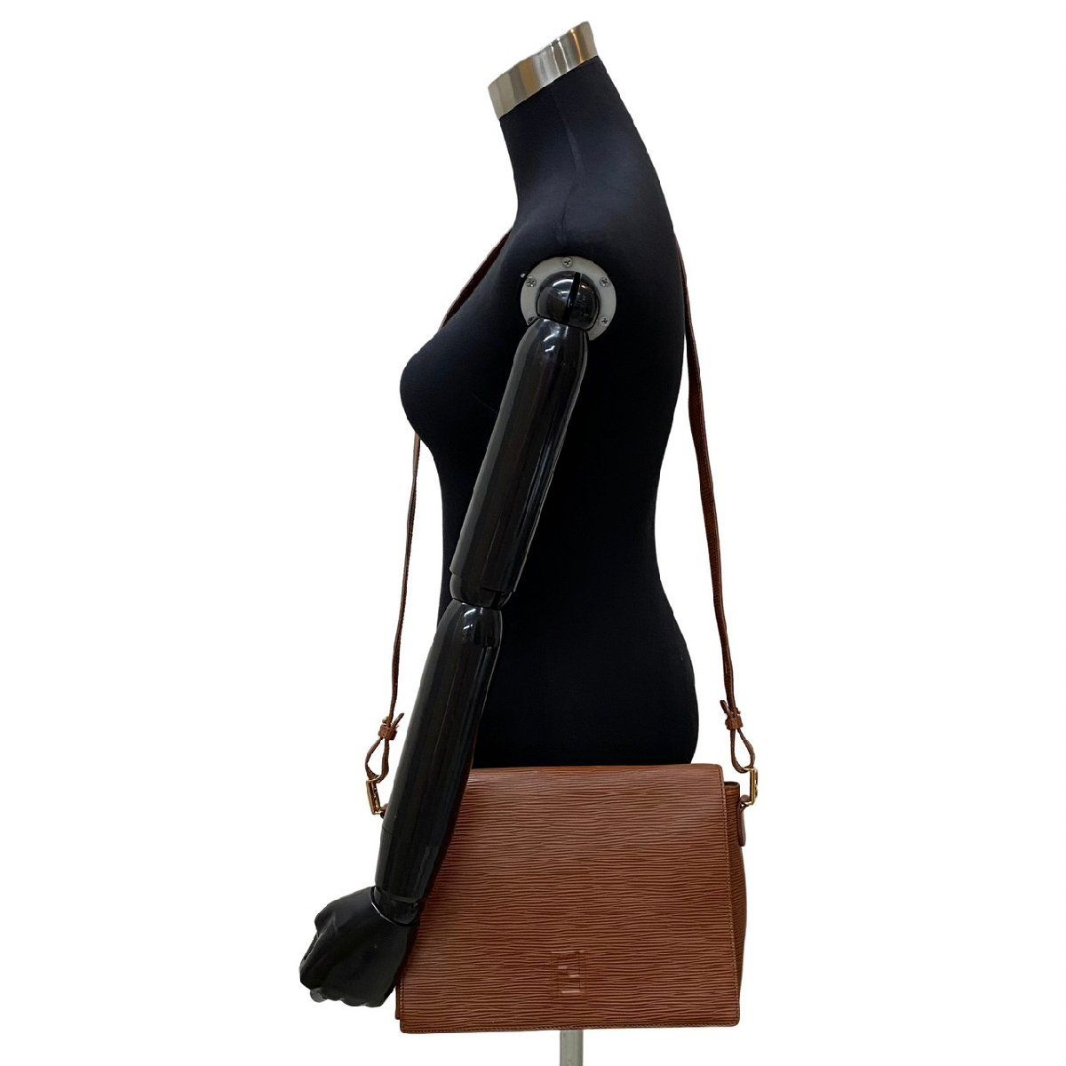 極 美品 保存袋付 FENDI フェンディ FF ロゴ エピ レザー 本革 ミニ 