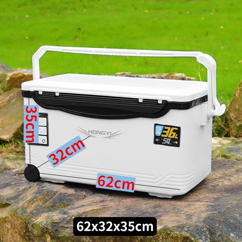 超頑丈 釣り用クーラーボックス 36L 防水 保温150h キャスター