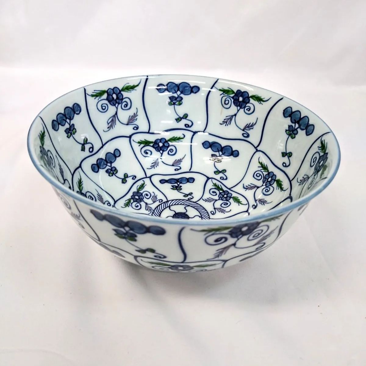 有田焼 源右衛門窯 染錦なずな紋 麺鉢 源右衛門 3鉢おまとめセット