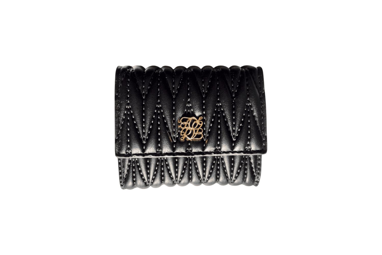 ☆たりら☆キルティング ブラック 三つ折り財布 財布 レディース 三つ折り財布 ブラック アルトローズ 332754-01