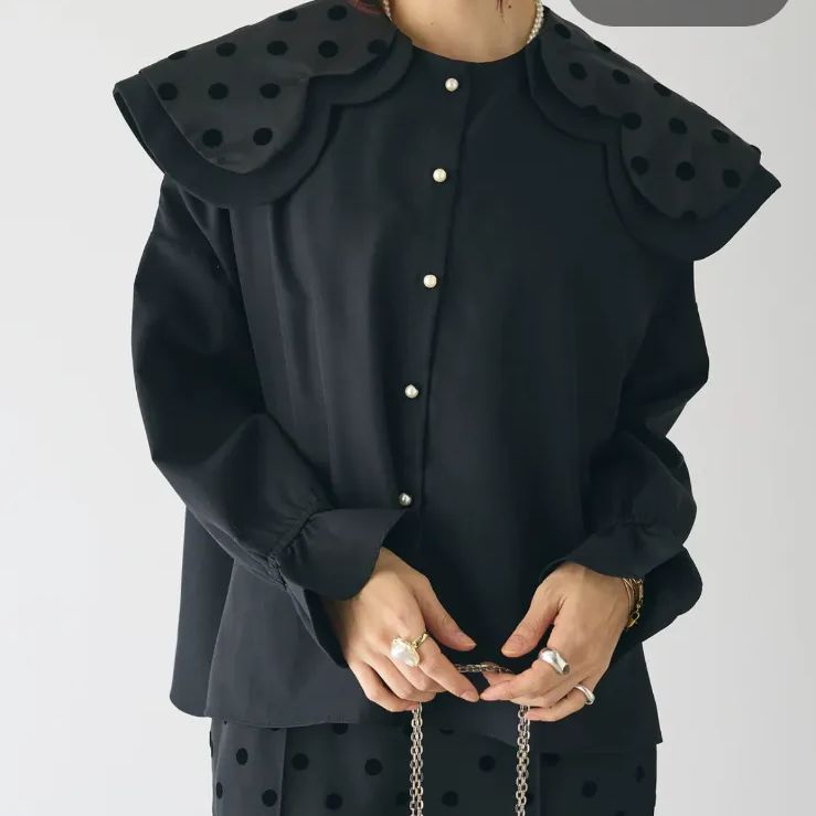 メレンゲブラウスドットリンカブルlinkable