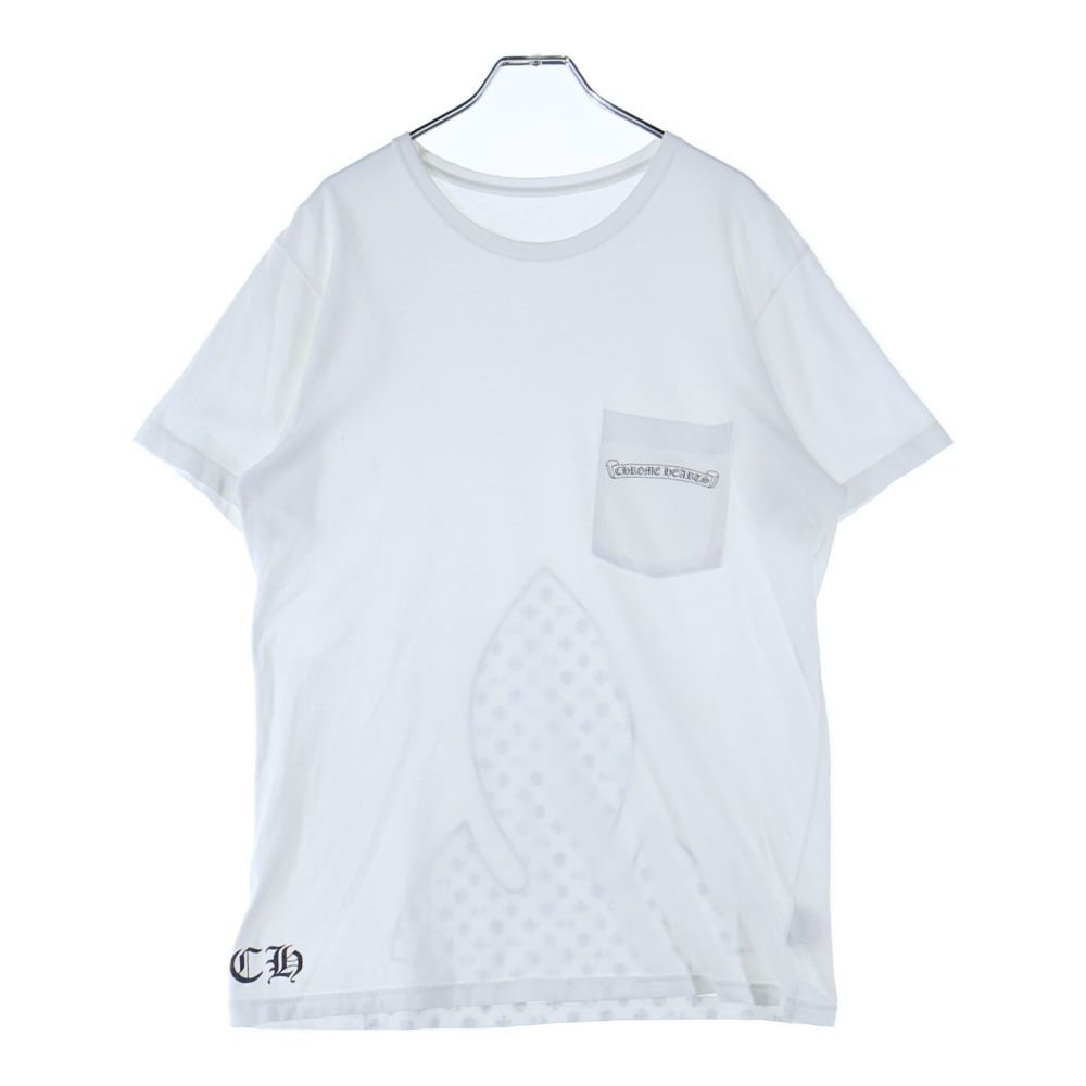 CHROME HEARTS クロムハーツ FLEURKNEE Tee フ ニー プリント クルーネック 半袖Tシャツ カットソー ホワイト