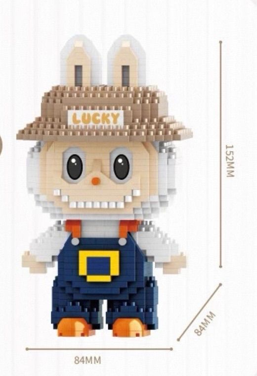 ラブブ　レゴブロック　Labubu ZIMOMO ラブブ LABUBU レゴ ブロック おもちゃ 互換 - メルカリ
