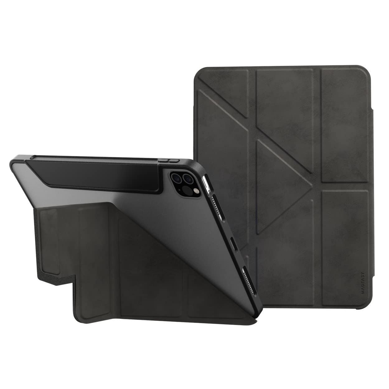 MagEasy iPad Air 第5世代 Air4 | iPad Pro 11 2025 2021 対応 ケース 手帳型 オートスリープ 対応 背面 クリア フリップ 取り外し | Apple Pencil2 充電 スリム 保護 カバー 透