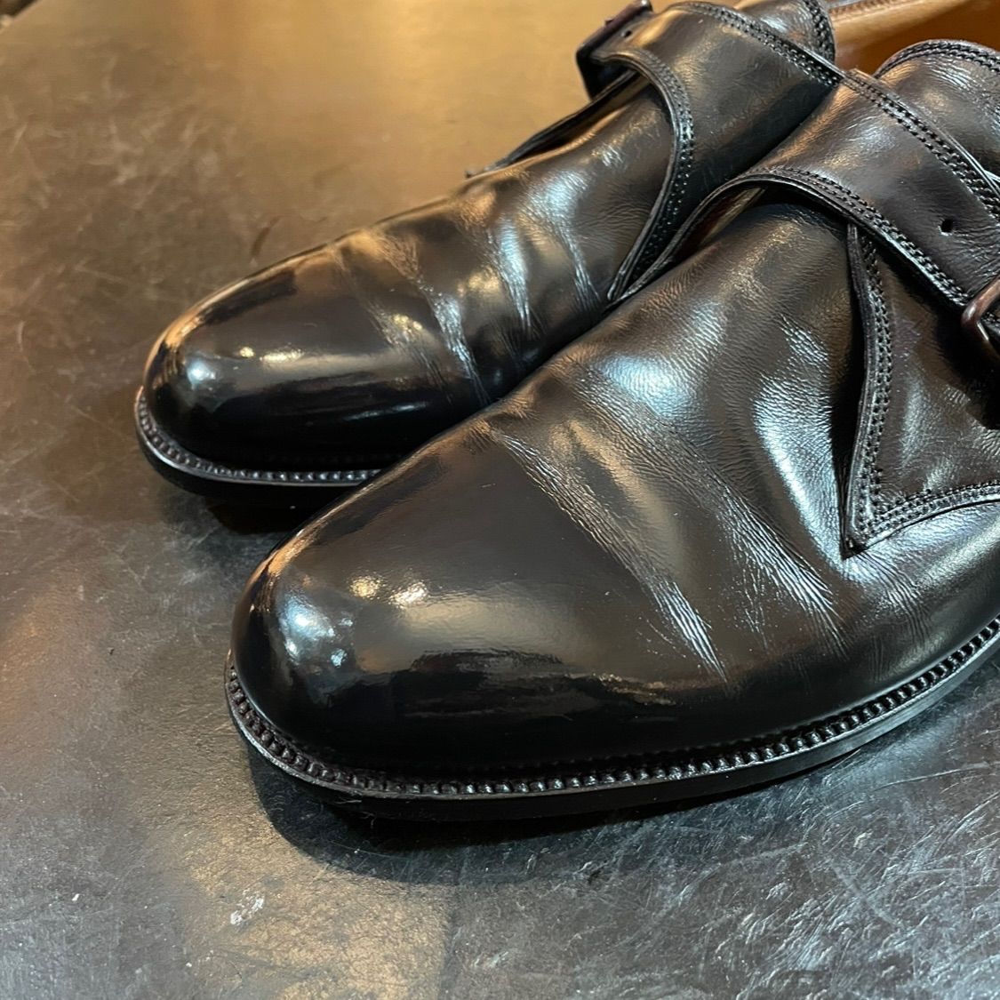 ○ J.M.WESTON シングルモンクストラップ シューズ 531 5E 旧ロゴ