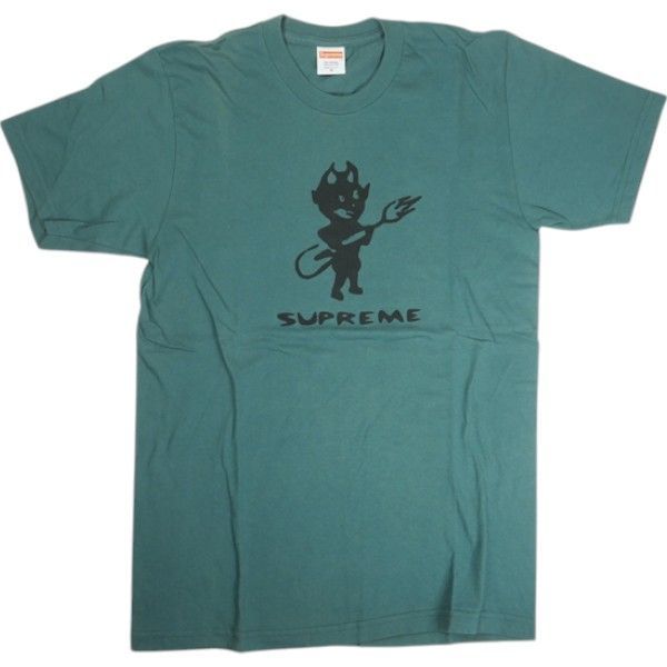 Size M SUPREME シュプリーム 15AW Devil Tee Dark Teal Tシャツ 緑 -良い 20819060
