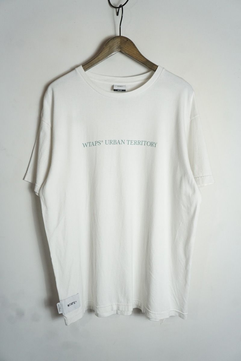 ダブル タップス 白 ラウンドネック 半袖 Tシャツ WTAPS ダブル