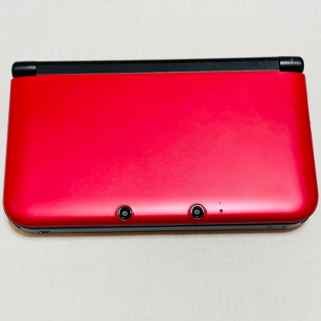 中古】ニンテンドー 3DS LL レッド×ブラック初期化 動作確認済 012