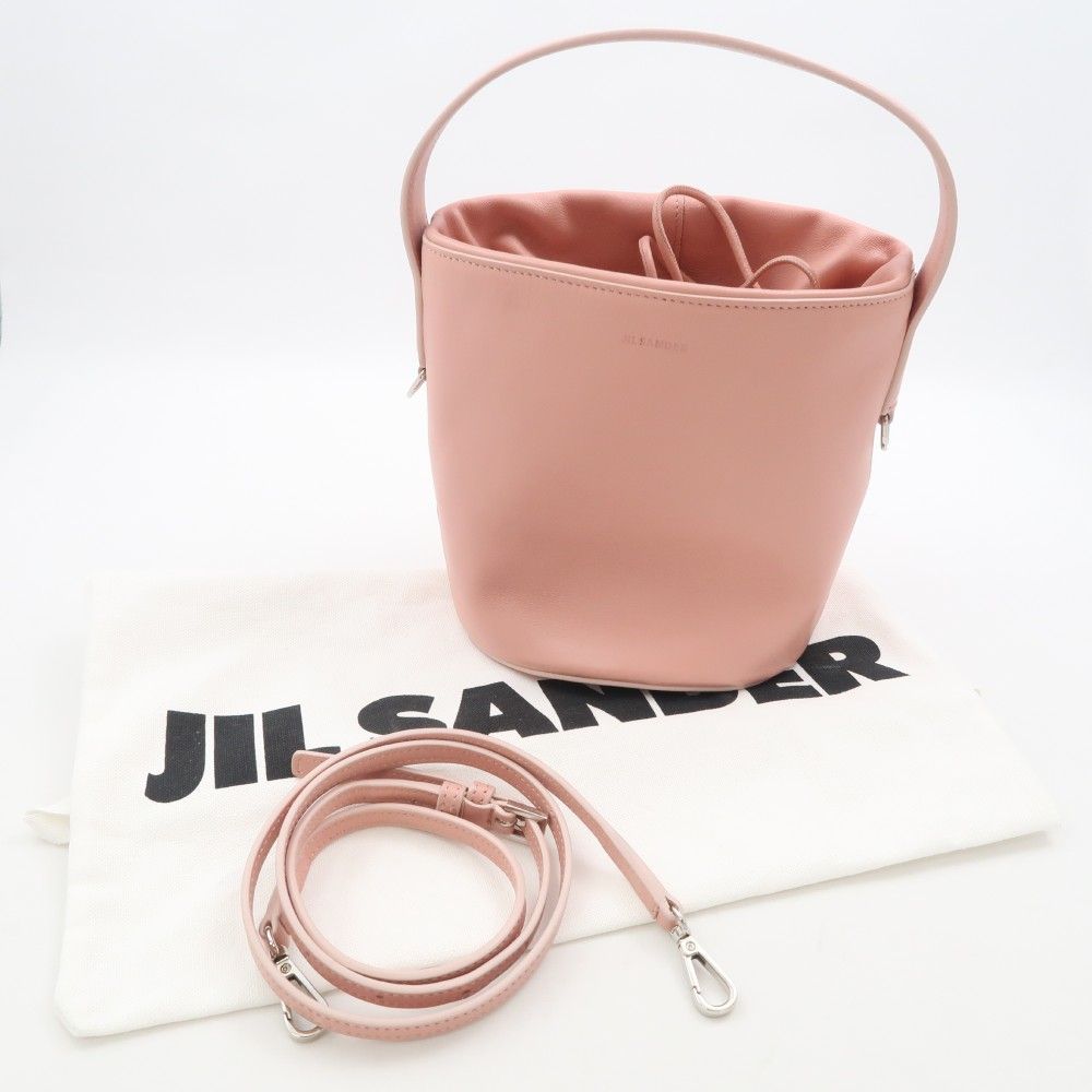 美品 JIL SANDER ジルサンダー SOFT DRAWKET SM バケットバッグ ショルダー 2WAY レディース AD336W1 - メルカリ