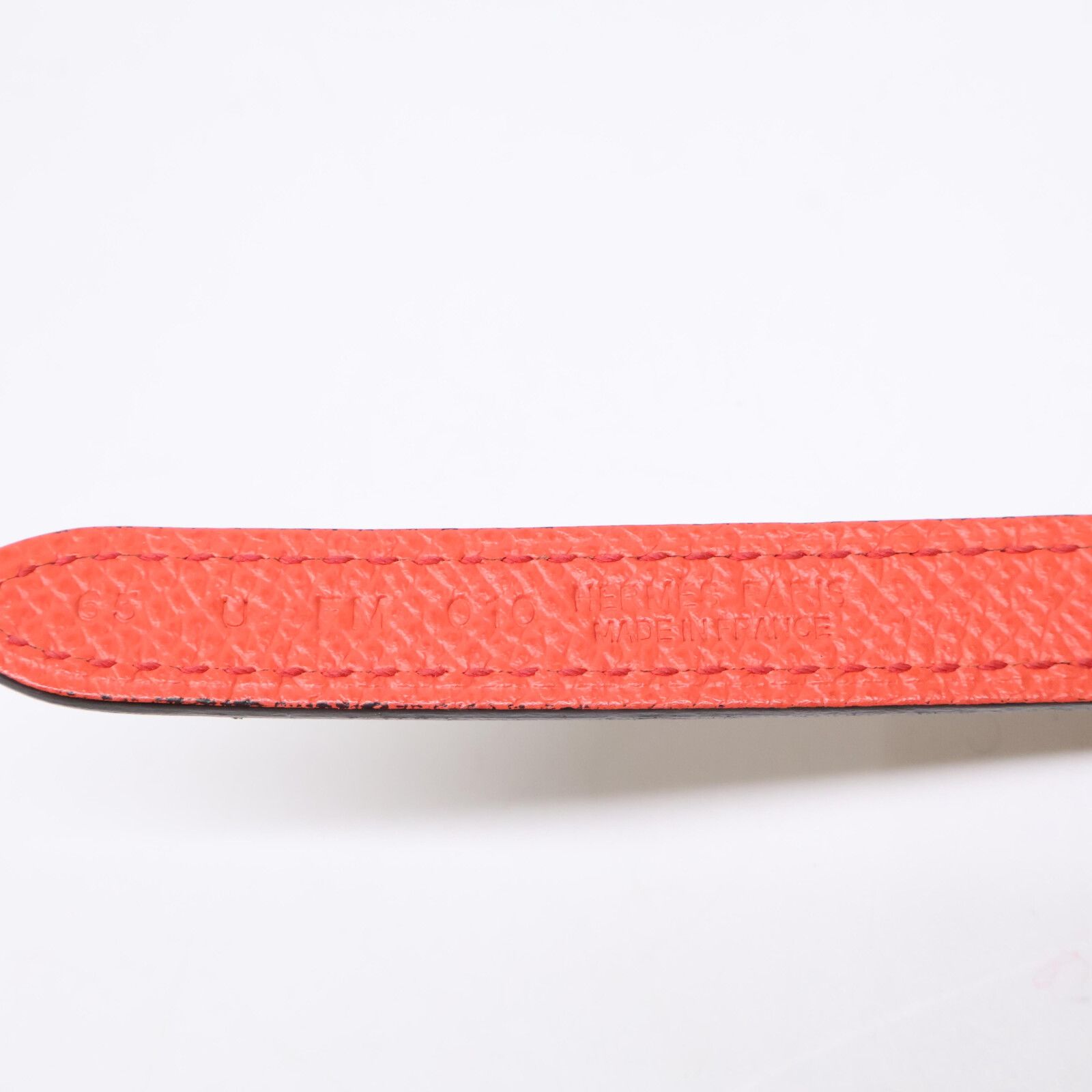 エルメス 【美品】ターンロックデザインHバックル U刻 13mm レザー リバーシブル 65 HERMES - エルメス 【美品】ターンロックデザインHバックル U刻 13mm