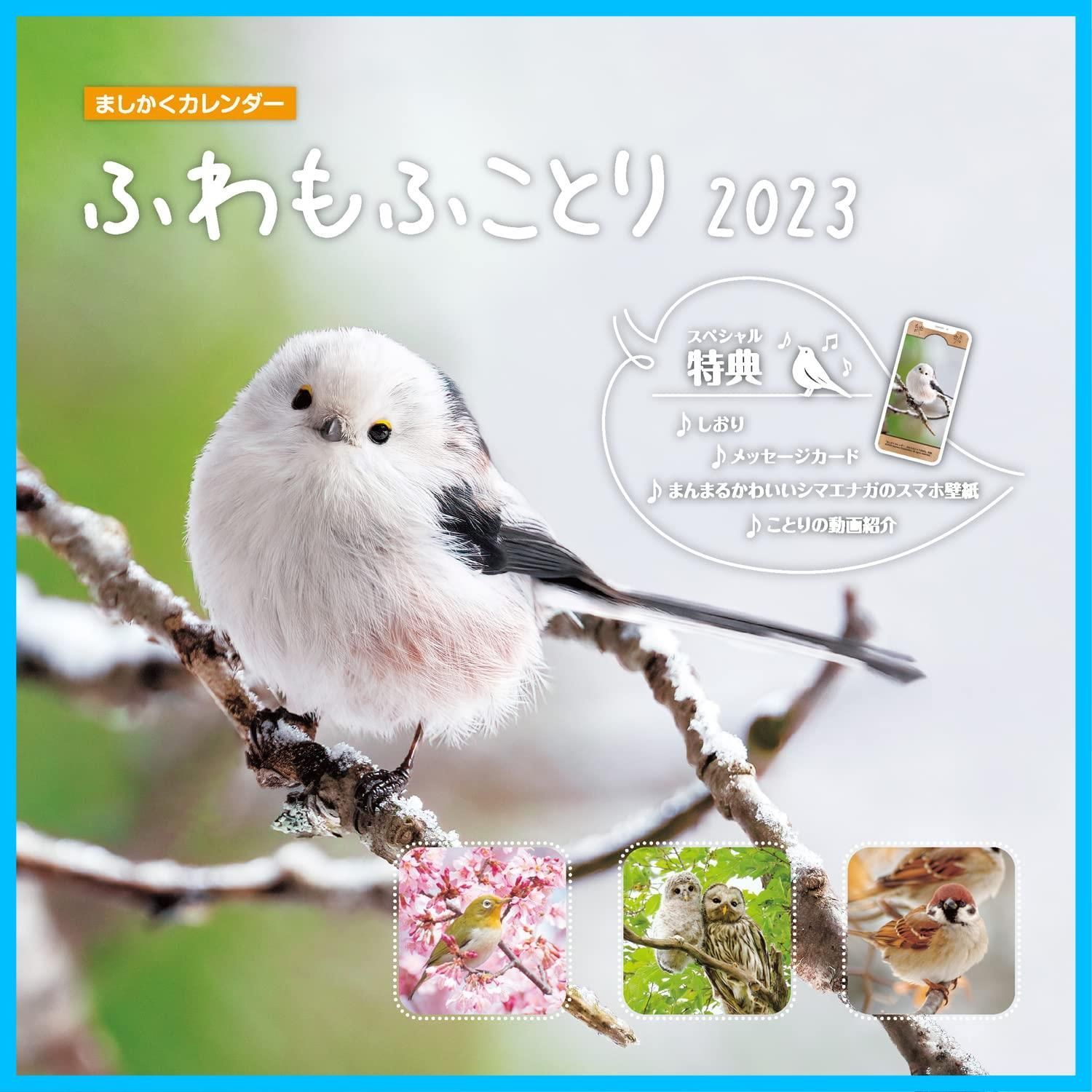 限定セール，本物保証 【新着商品】(インプレスカレンダー2023) ふわもふことり2023(「かわいいシマエナガのスマホ壁紙」データ配信) 【購入者限定特典あり】ましかくカレンダー その他